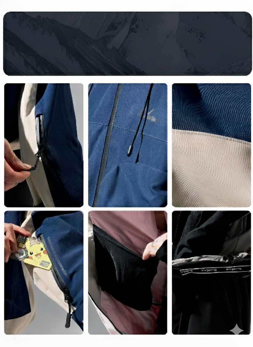 Chaqueta Snowboard Nowisnow Bicolor Oversize 20K