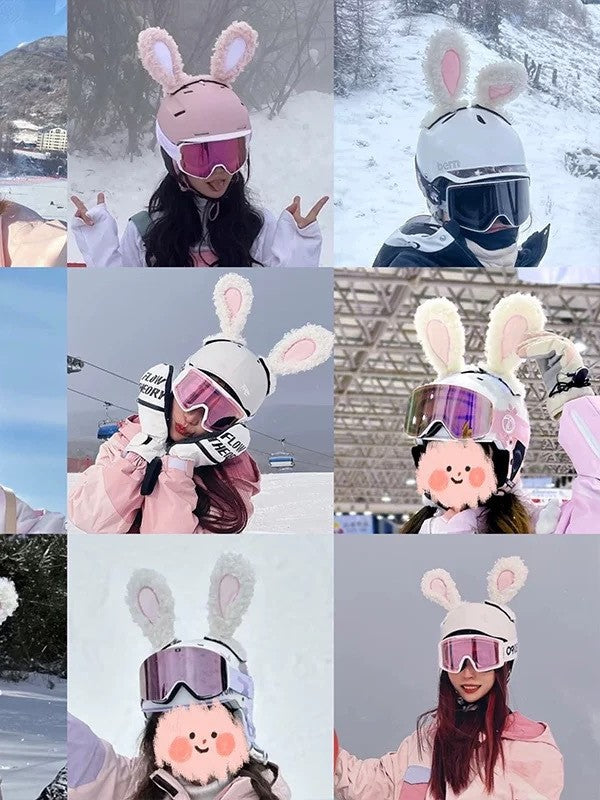 Funda Casco Snow Bunny Plush Y2K