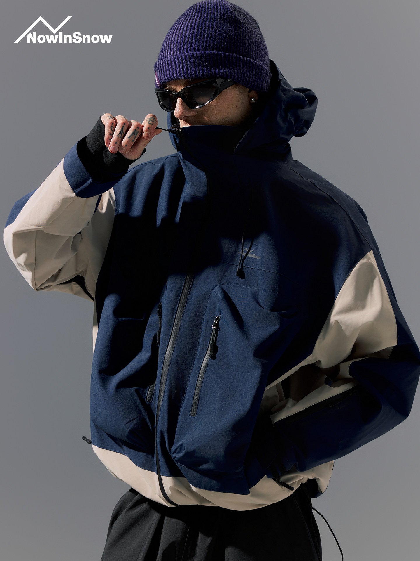 Chaqueta Snowboard Nowisnow Bicolor Oversize 20K
