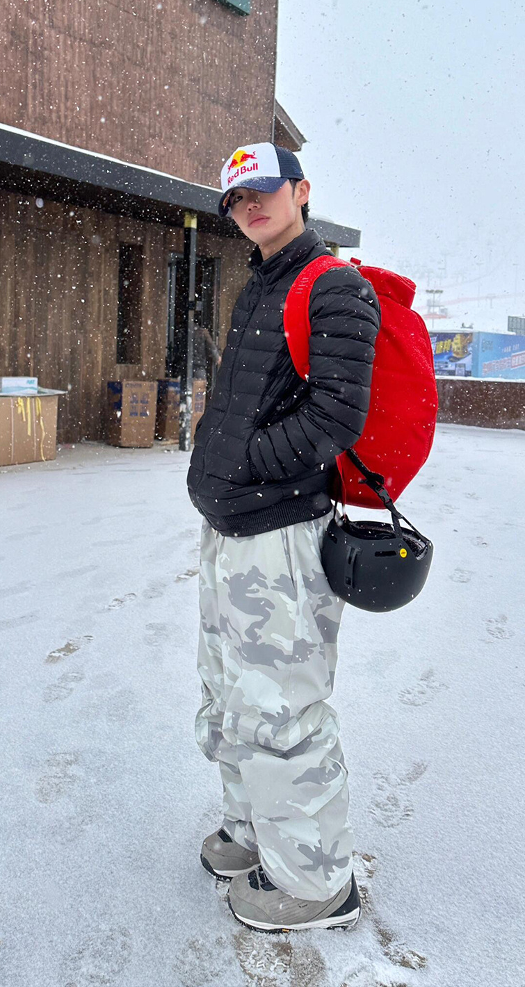 Pantalón Snowboard Cargo Camo Grey Oversize 20K